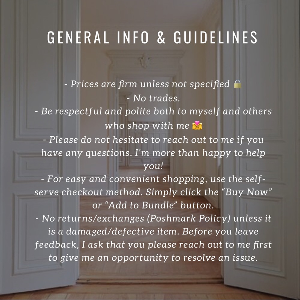 • INFO & GUIDELINES • - Picture 2 of 2